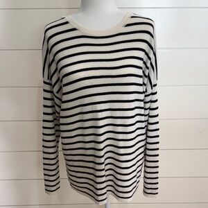 Eileen Fisher Striped Black and White Women's Top